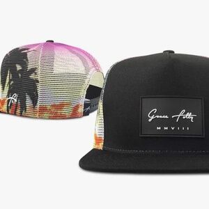 Grace Folly Trucker Hat for Men & Women. Snapback Mesh Caps Sun set